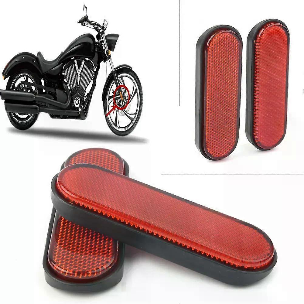 Motorcycle Front Fork Headlight , 2 Pieces Red Motorcycle Front Fork Headlight