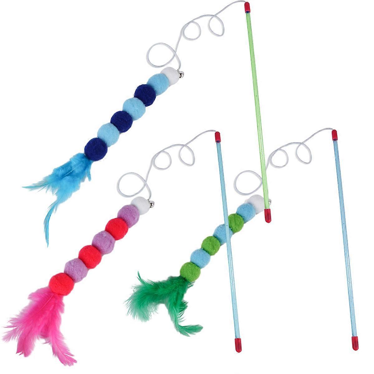 Interactive cat toy, stick shape