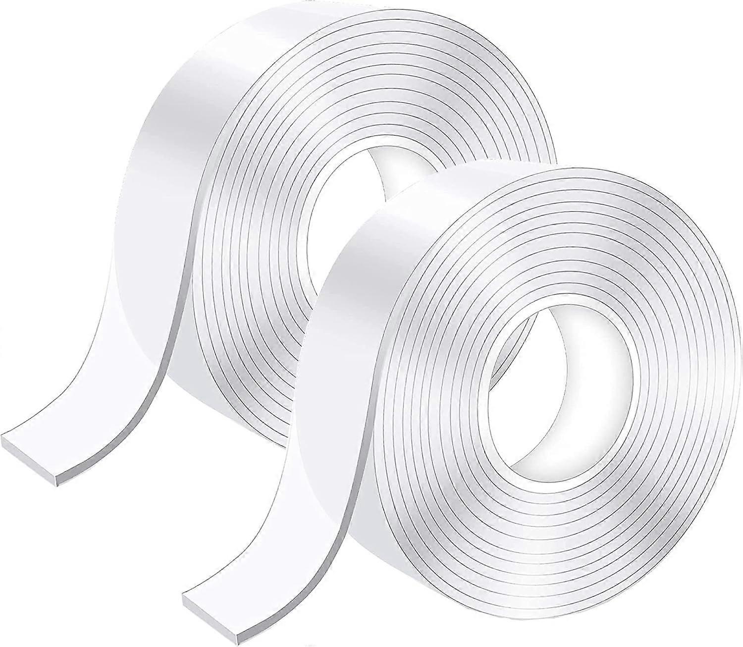 6M Extra Strong Double Sided Adhesive Tape, Transparent Washable Thin Nano Tape, Removable Traceless Anti-Slip Tape, Reusable Double-Sided Gel Tape f