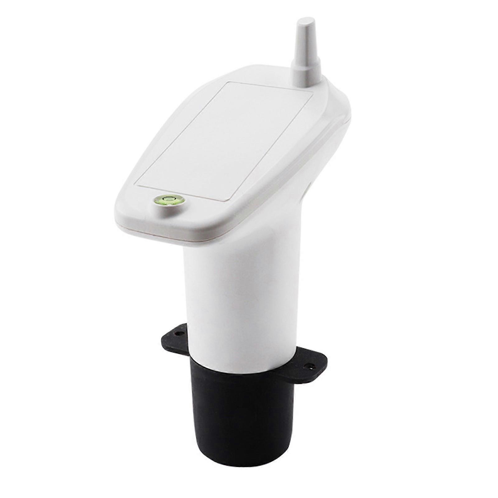 Wireless Ultrasonic Level Gauge Water Tank Liquid Level Meter with Temperature Sensor Liquid Depth Level Gauge Indicator with Time Display