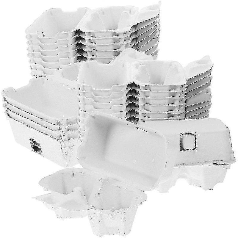24pcs Paper Pulp Egg Boxes Protective Egg Case Empty Egg Bulk Carton Egg Tray