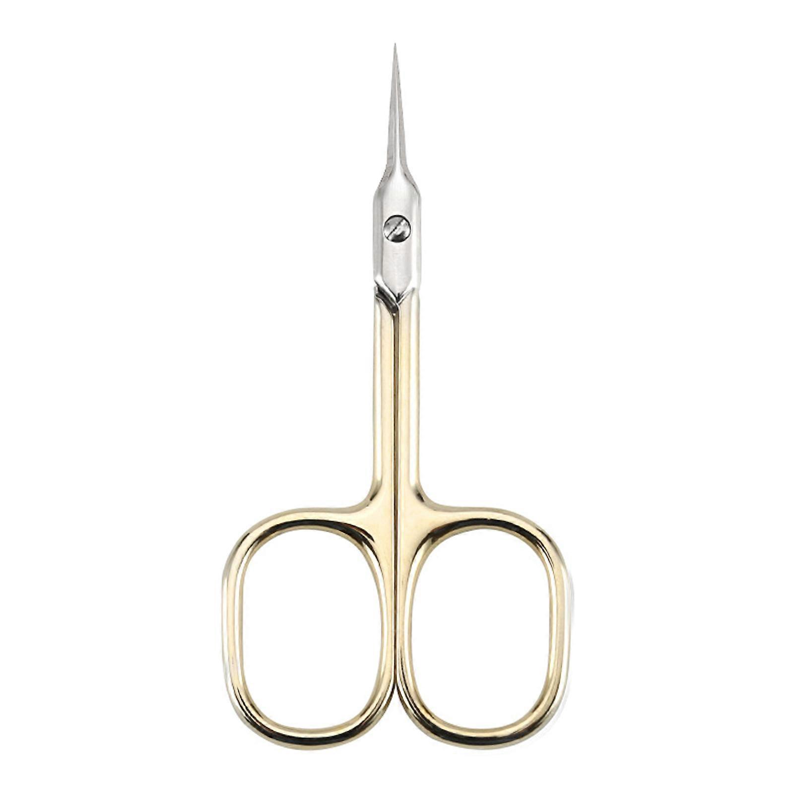 Cuticle Scissor Extra-Fine for Manicure Pedicure,Curved Blade Nail Scissor,Precise Pointed Tip Grooming Kit Mini Scissor