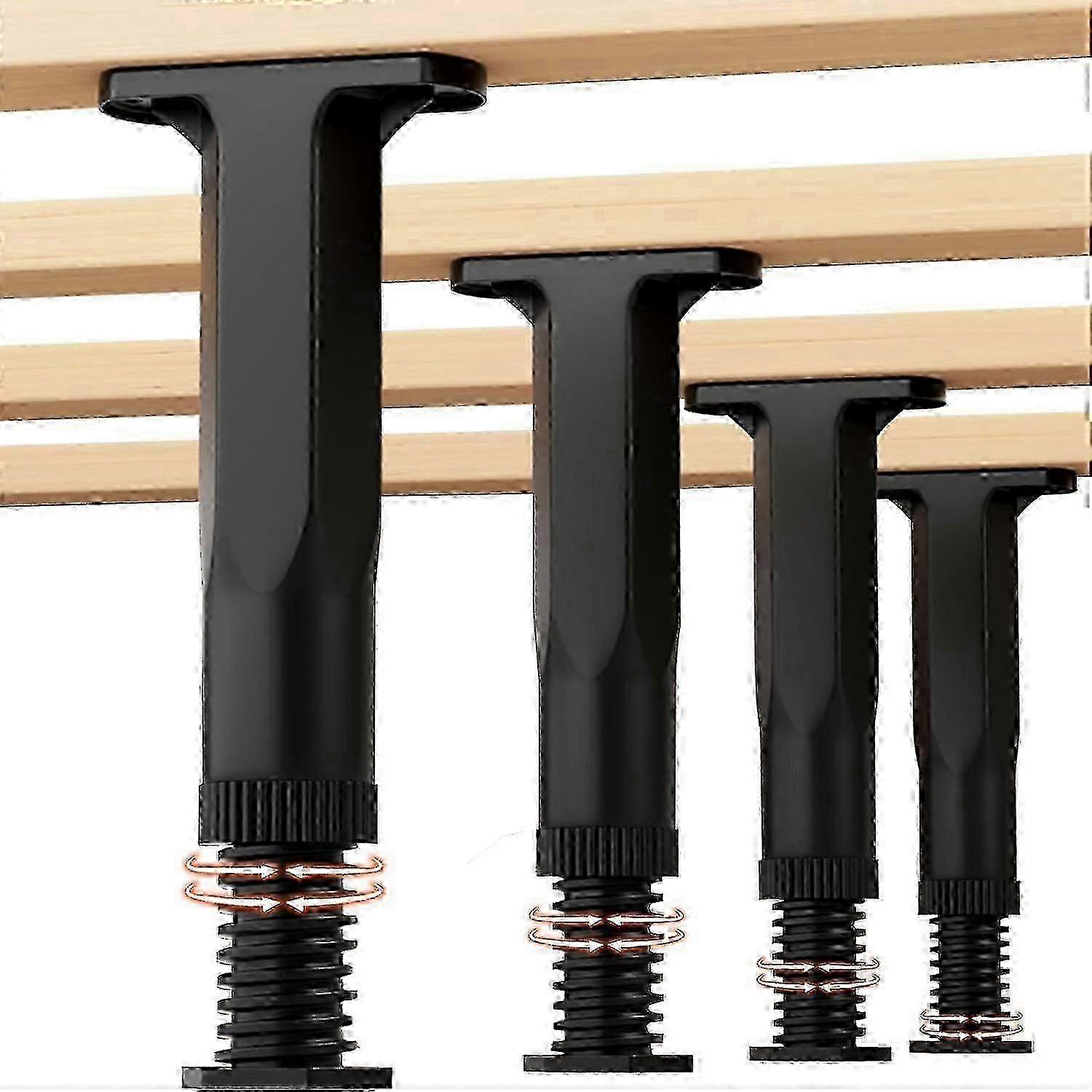4pc 5.9-11 In Height Bed Support Legs,bed Frame Legs For King Queen Bed Slats,bed Frame Support Leg,adjustable Bed Frame Support Legs Replacement,bed