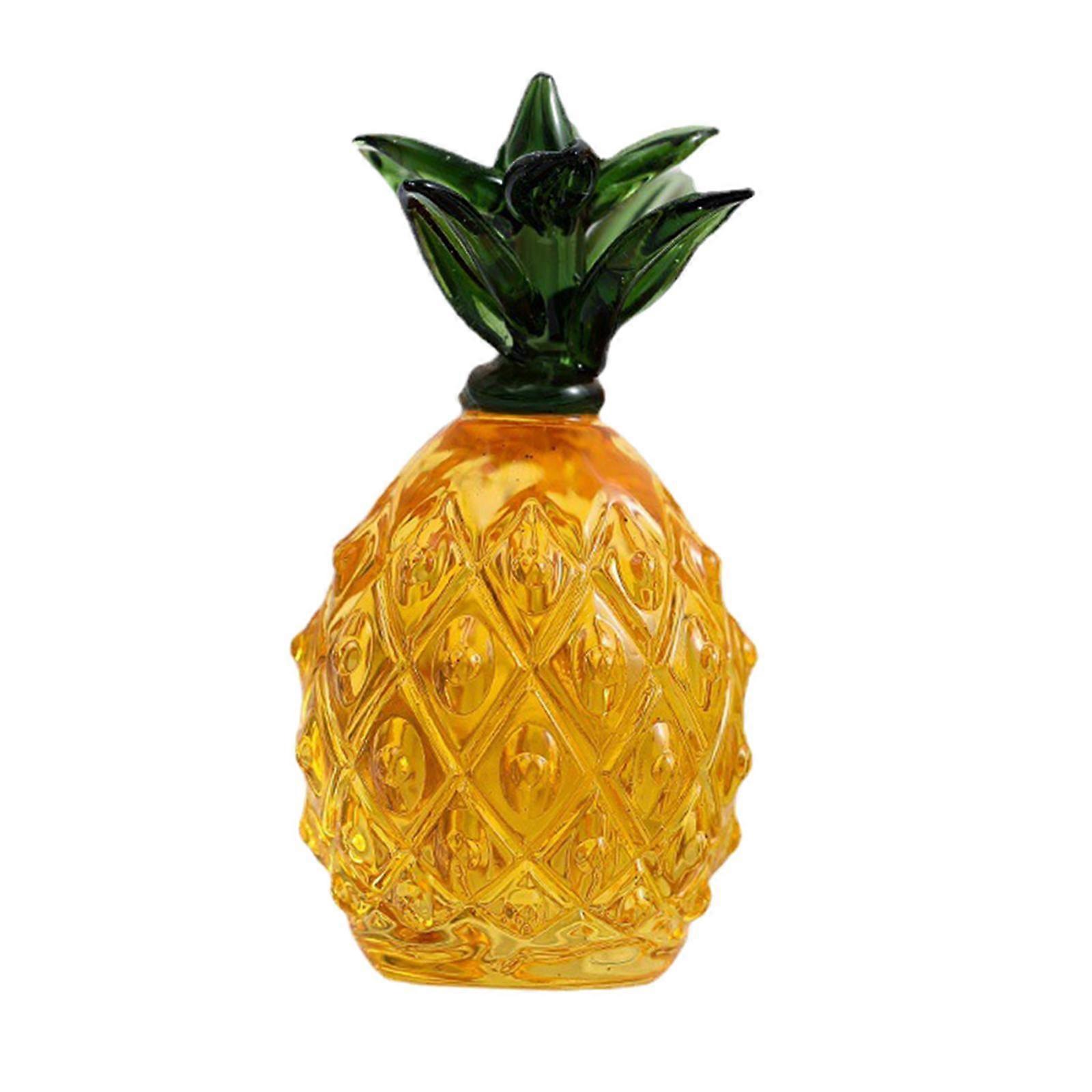 3D Simulation Crystal Pineapple Ornament Handmade Tabletop Decorative