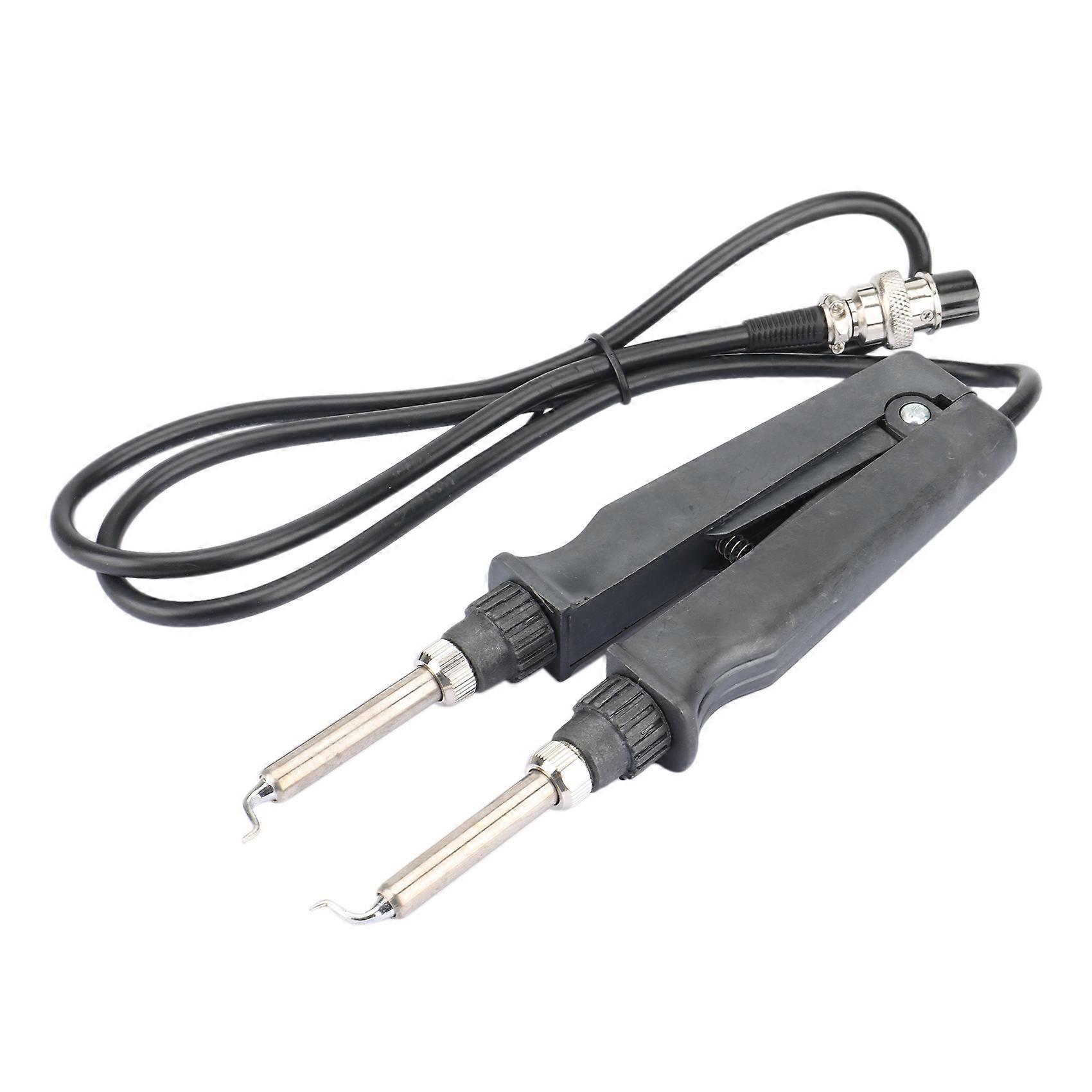 902 ESD SMD Double Soldering Iron Tweezer Handle Clip Heating Plier Soldering Station Accessories Fl
