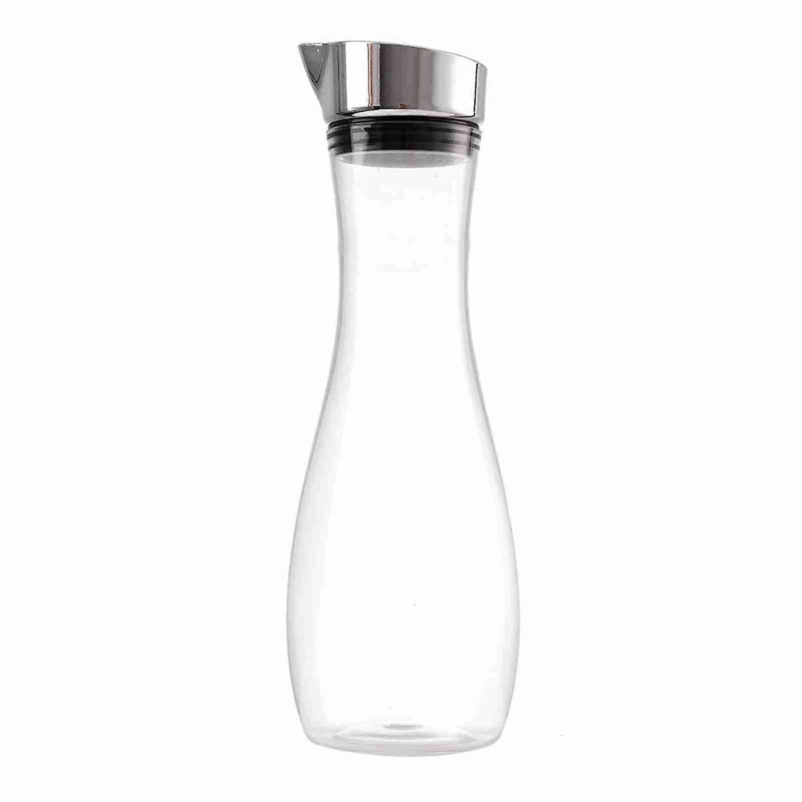 1.2L Clear Acrylic Juice Bottle, Transparent Water Pitcher with Lid