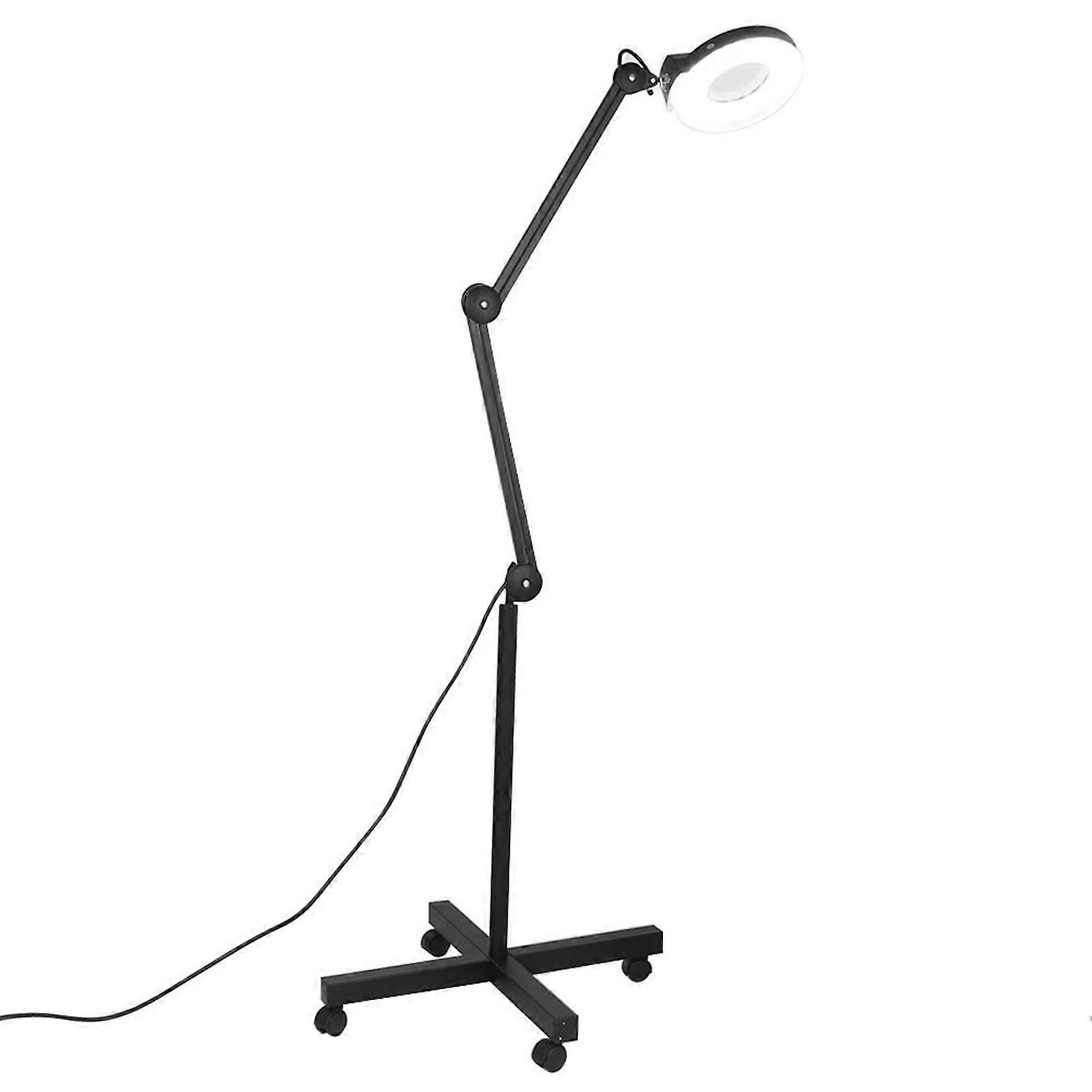 5x Magnifying LED Light Magnifying Lamp Makeup Cosmetic Stand Floor Lamp Black