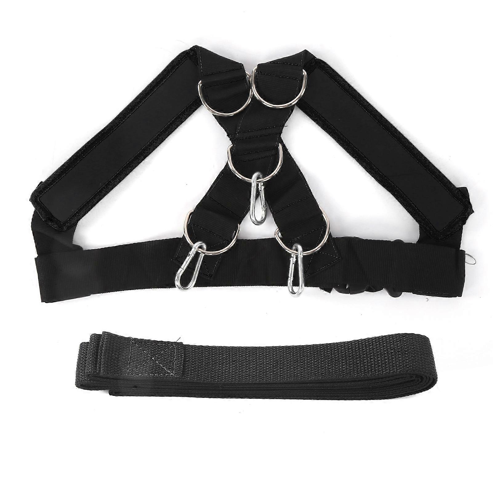 Weight Bearing Shoulder Strap Pulling Sled Harness Vest Resistance Bands with Pulling Strap