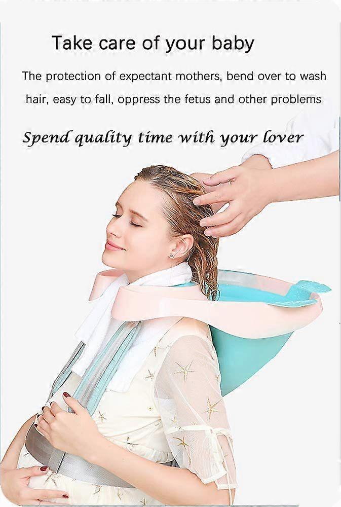 وعاء شامبو محمول ، صينية غسيل شعر ، حوض شامبو للشعر قابل للطي منزلي ، للنساء الحوامل ، المعاقين ، المرضى طريح الفراش ، كبار السن ، الأطفال