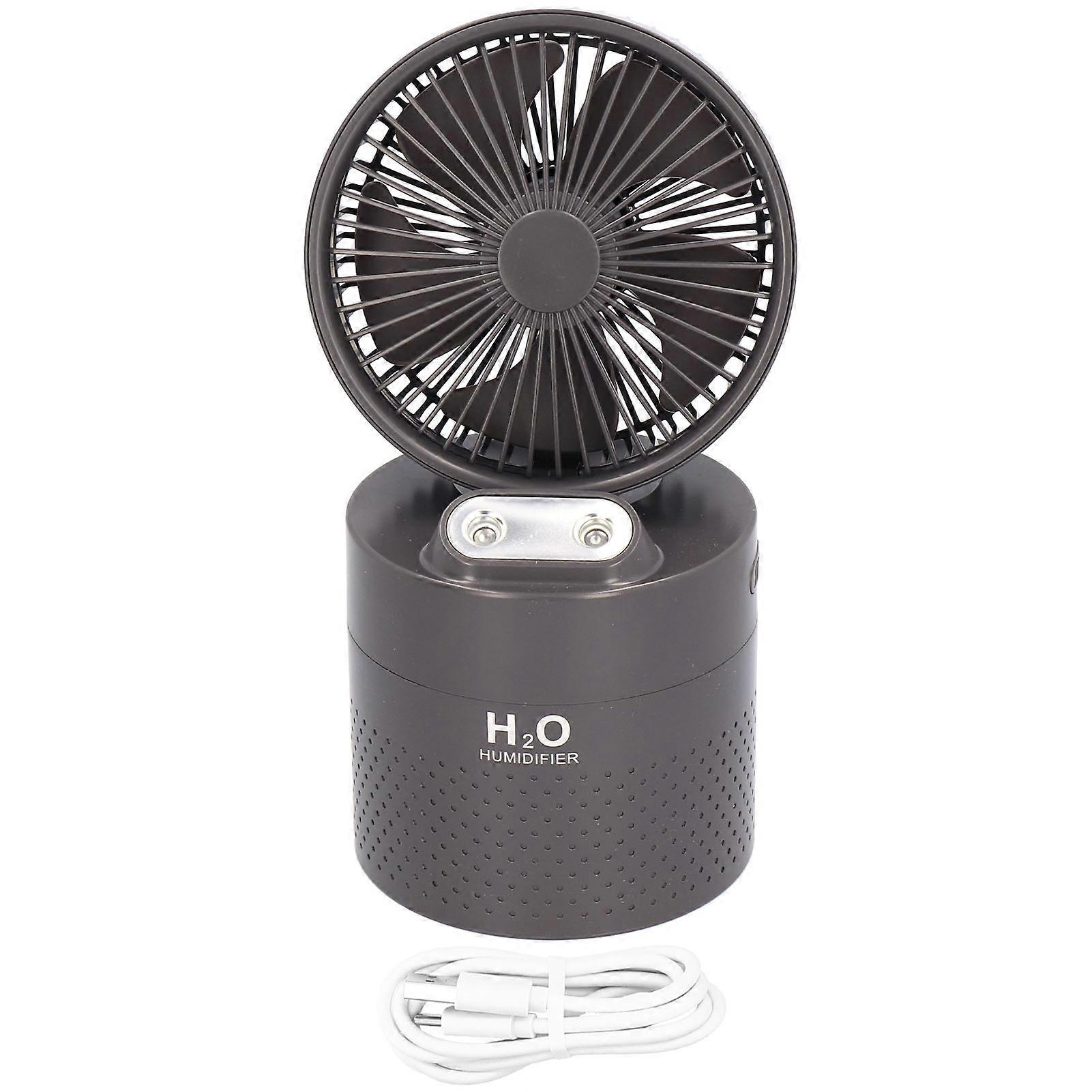 Ventola umidificatore da 4000 mAh Umidificatore a doppia nebbia spray Ventola di ricarica USB Umidificatore di raffreddamento per dormitorio