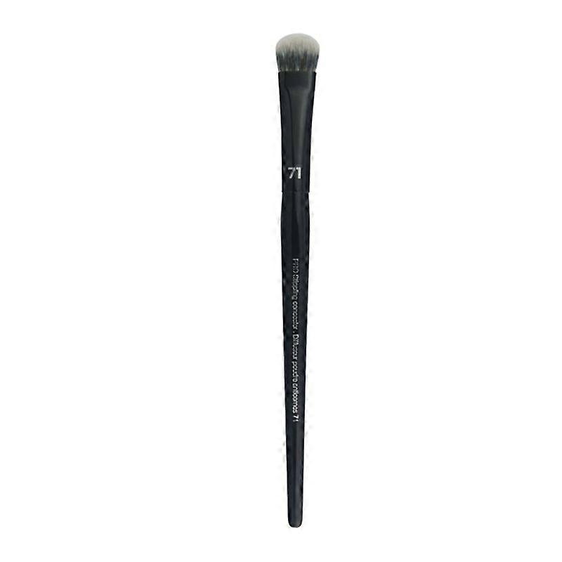 Makeup Brush for Concealer and Eyeshadow 1 Piece #71 Angled Black Professional Cosmetic Tools for Blending and Lining Size 18.6cm
