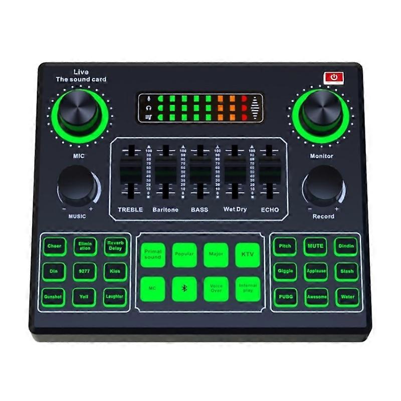 V9SJ Multifunctional Live Sound Card External Audio Mixer