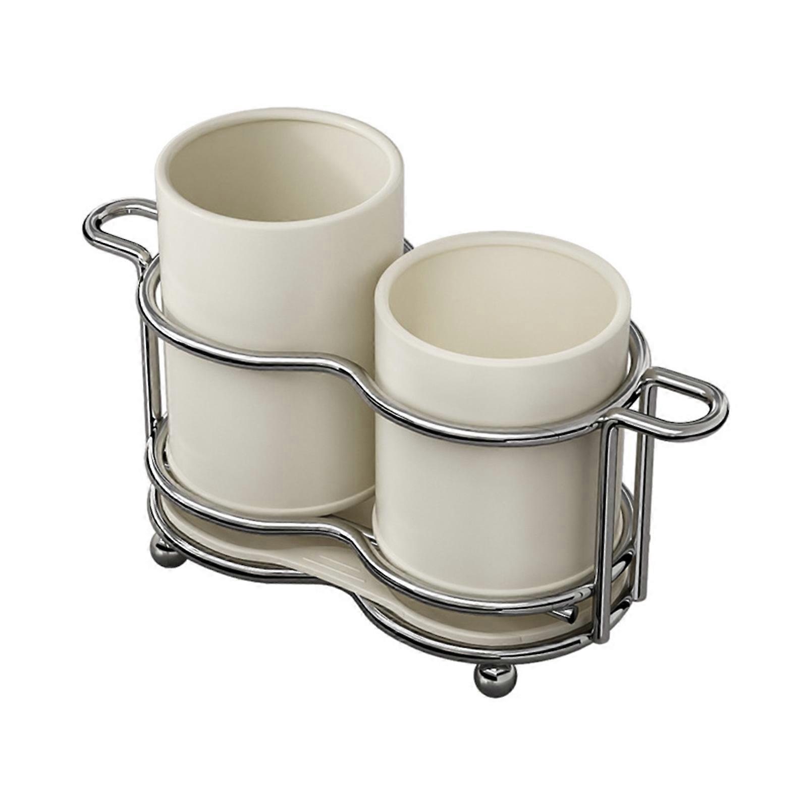 Utensil Holder for Kitchen Counter Multi-functional Countertop Utensil Drain
