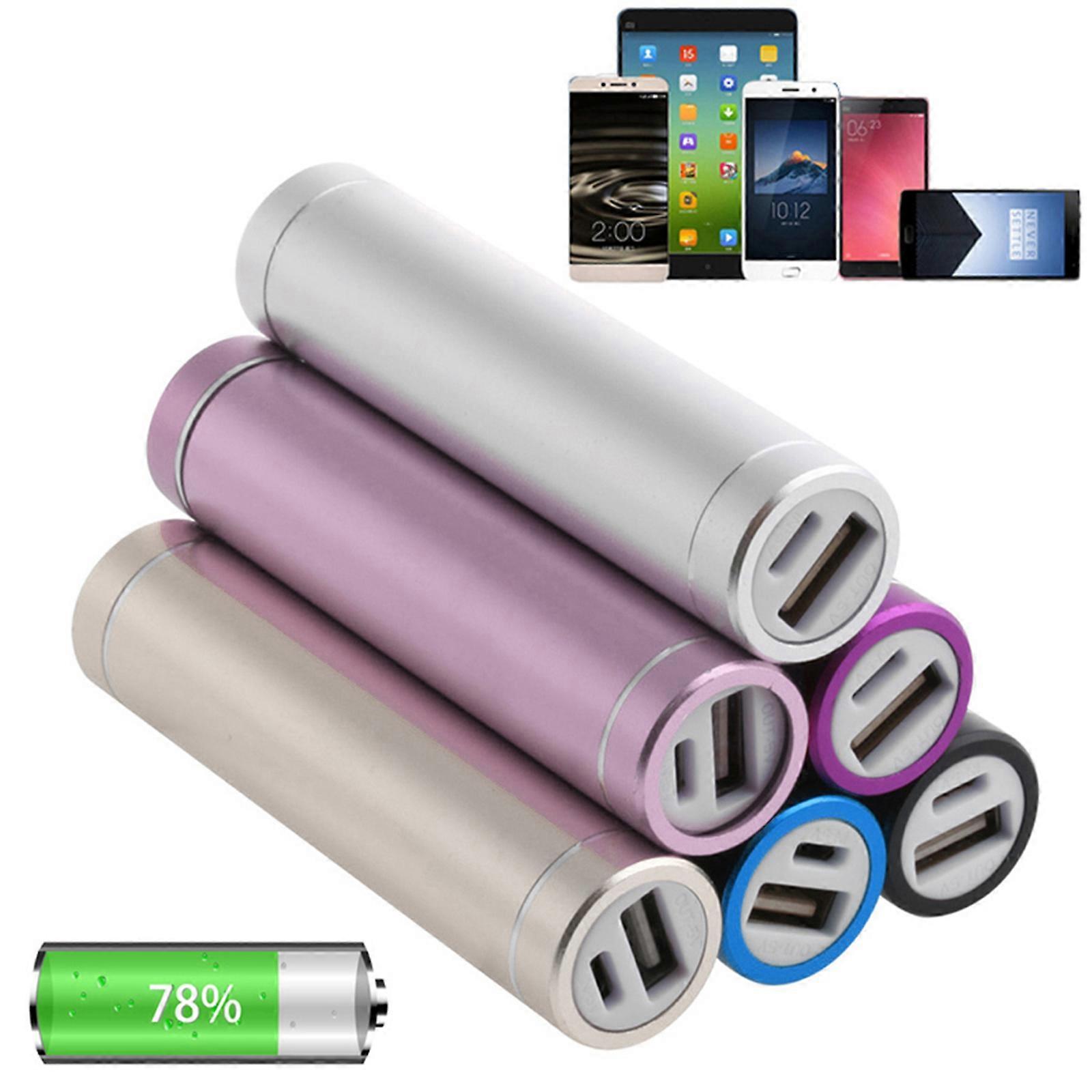 18650 USB Mobile Power Bank for Case Battery Charger Pack Box for  for Galaxy S2/S3/S4 iPhone6/6 plus/5S Portable  Silver