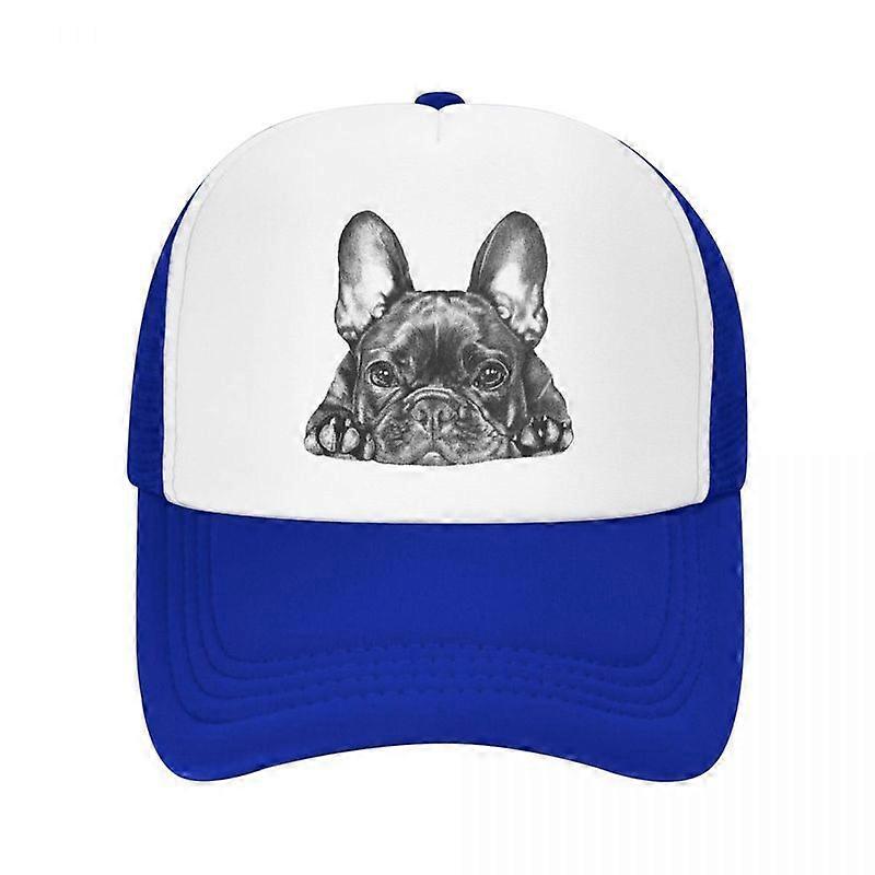Κλασικό Unisex Frenchie Dog Γαλλικό μπουλντόγκ Trucker Hat Adult Ρυθμιζόμενο καπέλο μπέιζμπολ Γυναίκες Άνδρες Υπαίθρια καπέλα Snapback Καπέλα κοστουμιών