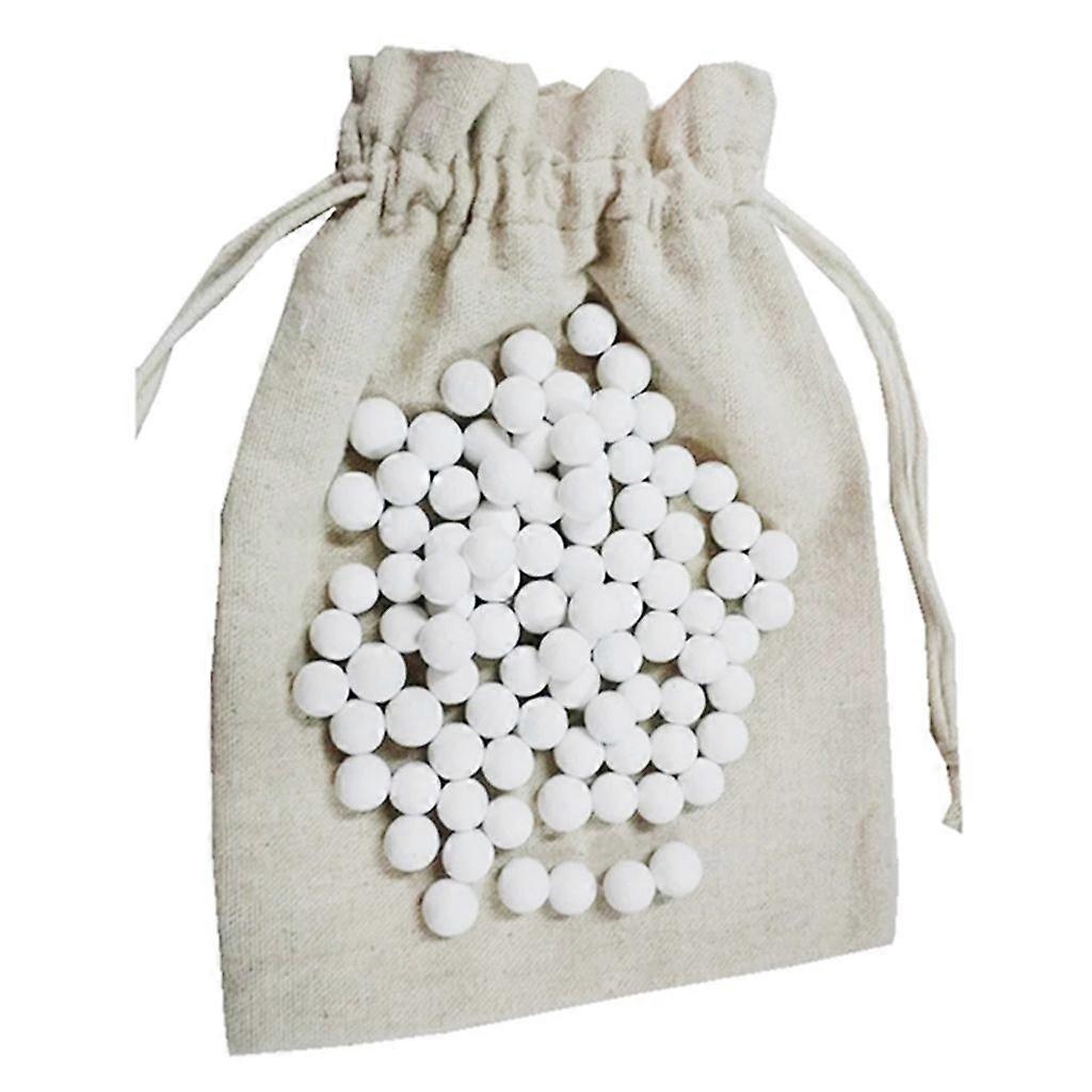 500g Pie Baking Beans Beads Press Stone Weights with Storage Drawstring Bag Ceramic High Temperature Resistance Tools