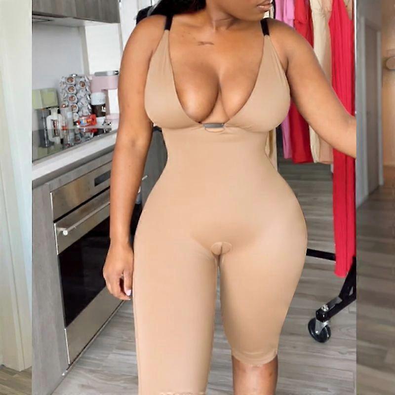 Sculpting U-neckline Seamless Low Back Light Weight Compression Bodysuit
