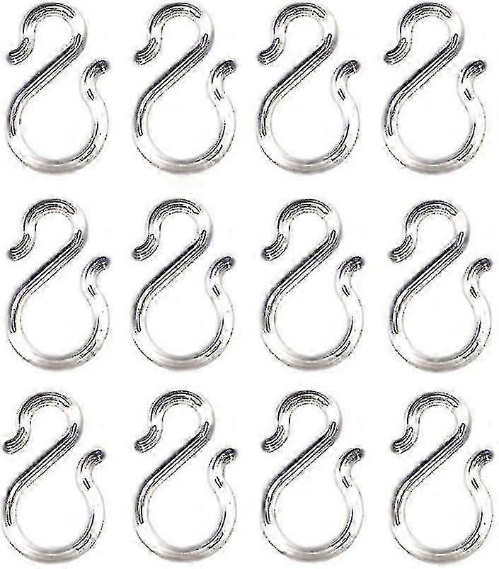 12 Pcs 1.7-inch Clear Plastic Punch Bowl Cup S Hooks