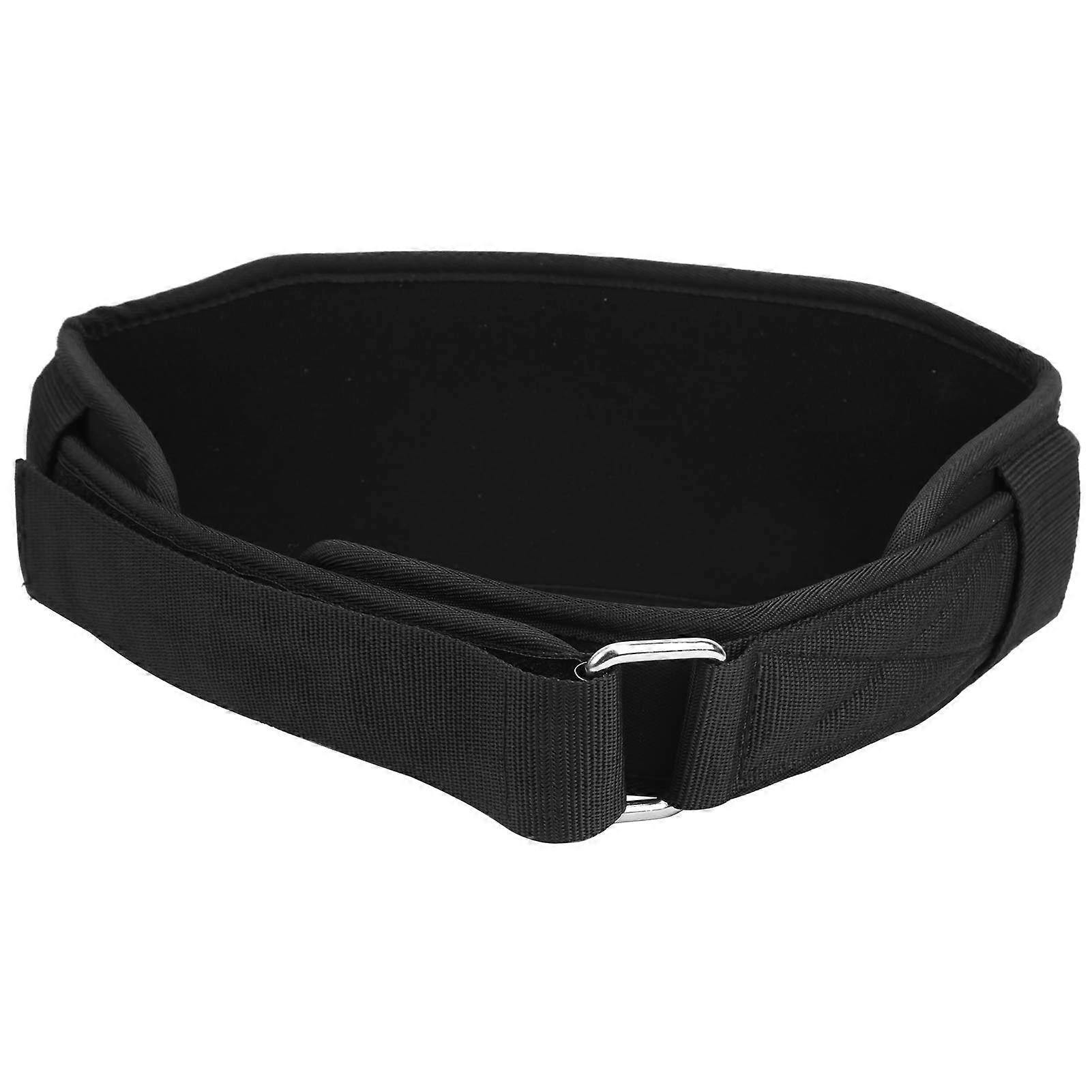 Weight Lifting Belt Nylon With EVA Foam Padding Black Waist Support For Powerlifting Bodybuilding Squat And Lunge