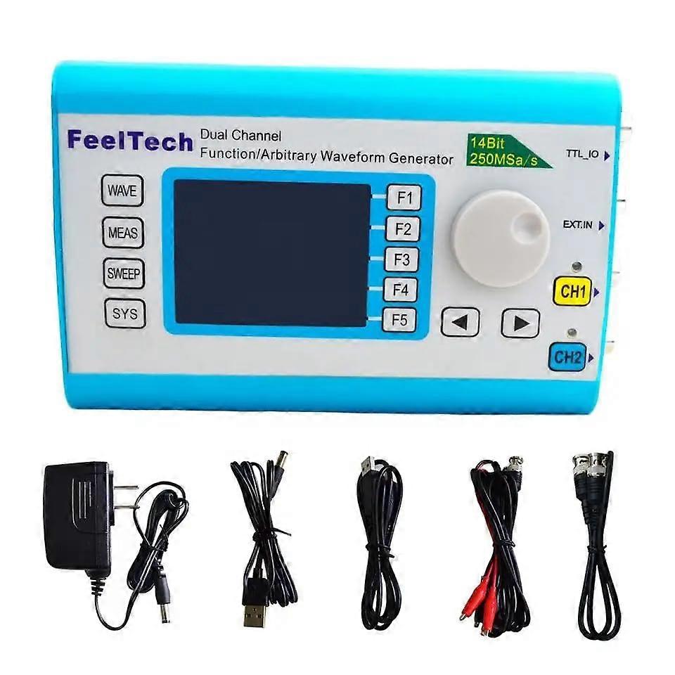 FeelTech FY6300 Function Arbitrary Waveform Signal Generator 20/30/40/50/60MHz Dual Channel Digital Frequency Count Sampling Rate 250MSa/s(FY6300 20M)