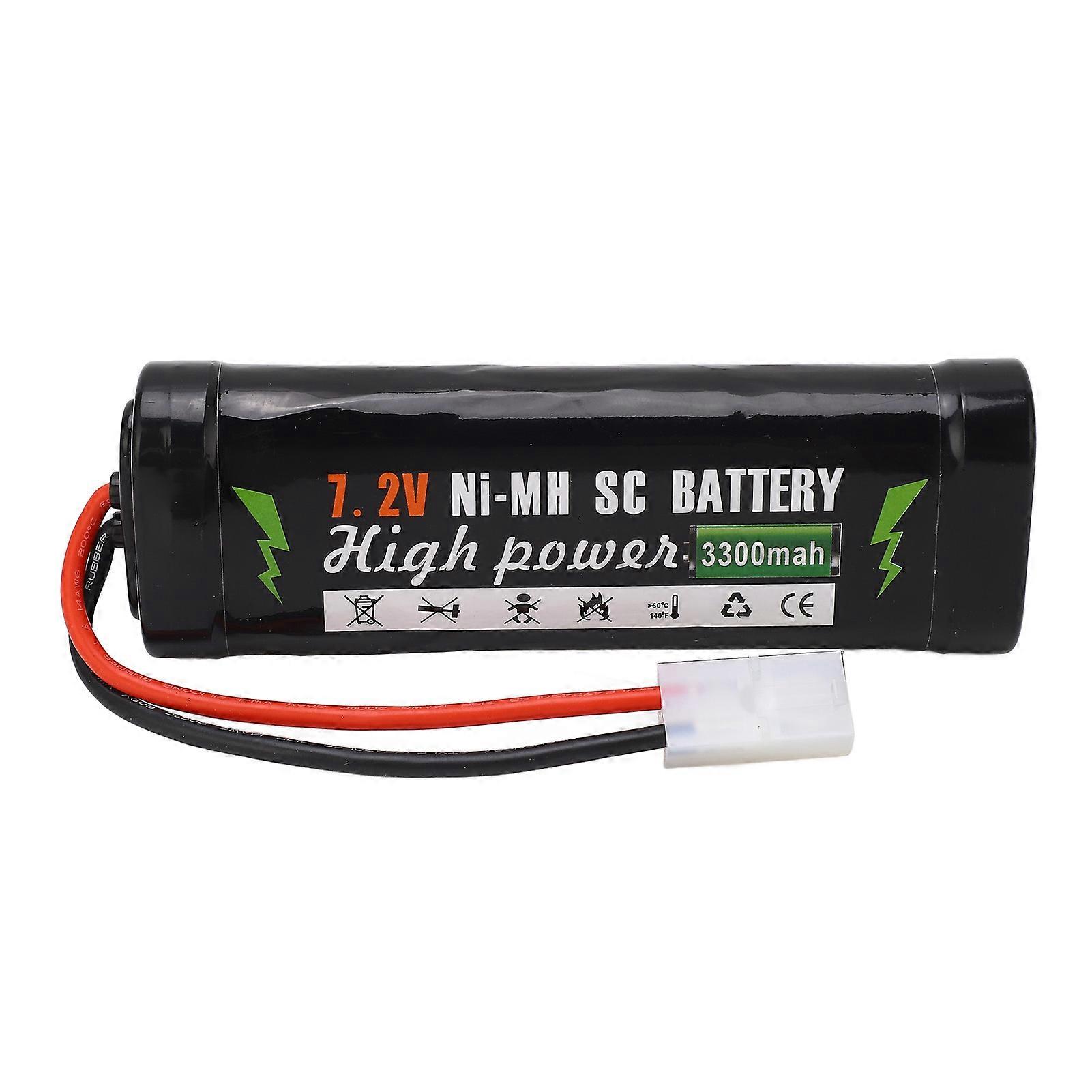 7.2V 3300mAh Rechargeable Lipo Battery High Power Lithium Battery Sturdy Shell for RC Car RC Truck RC Boat