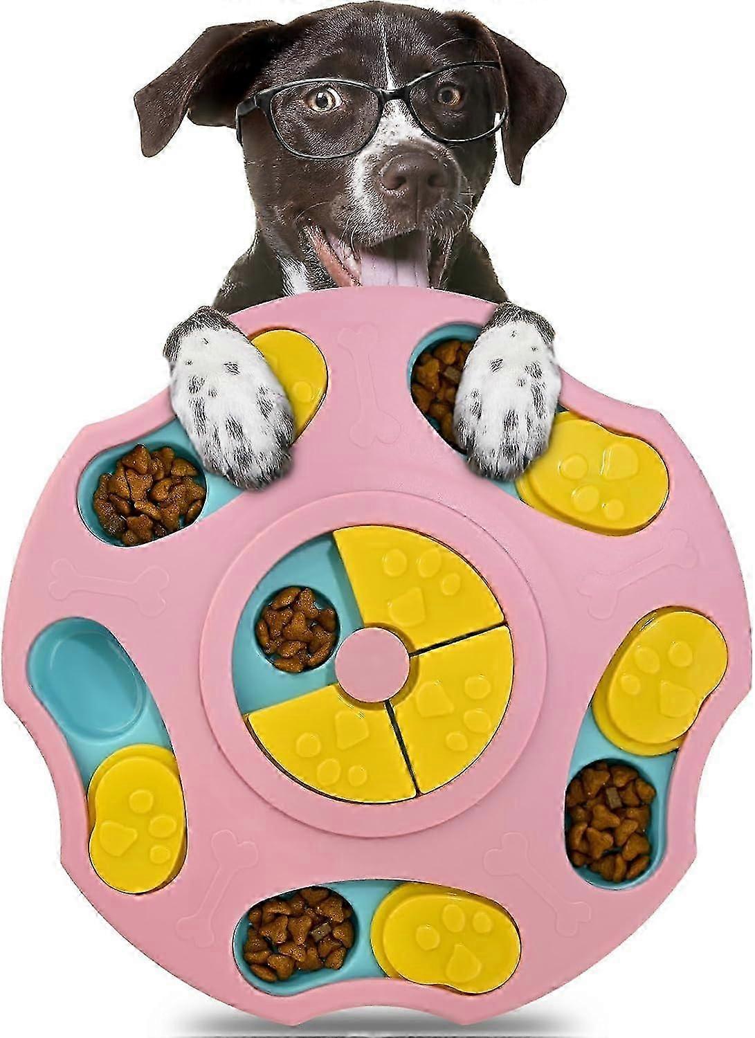 Interactive Dog Puzzle Game with Food Enrichment, Dog Puzzle Toys for IQ Training, Puzzle Feeders for Small Smart Dogs Mentally, Level 1