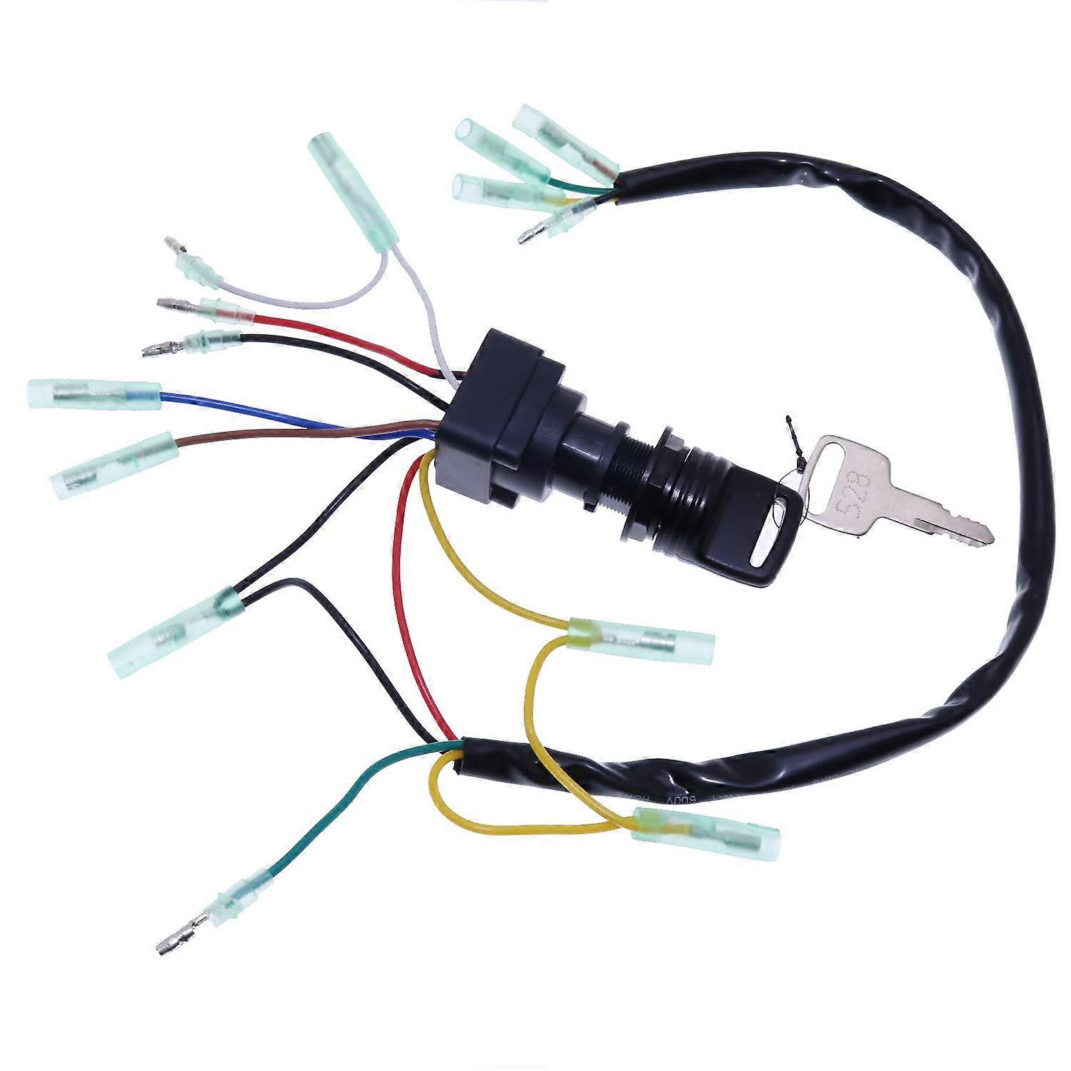 Remote Control Box Ignition Switch Assy 703-82510-43-00 for Yamaha Outboard Motors 703-82510-42-00 Push to Choke 10-Pin Connector