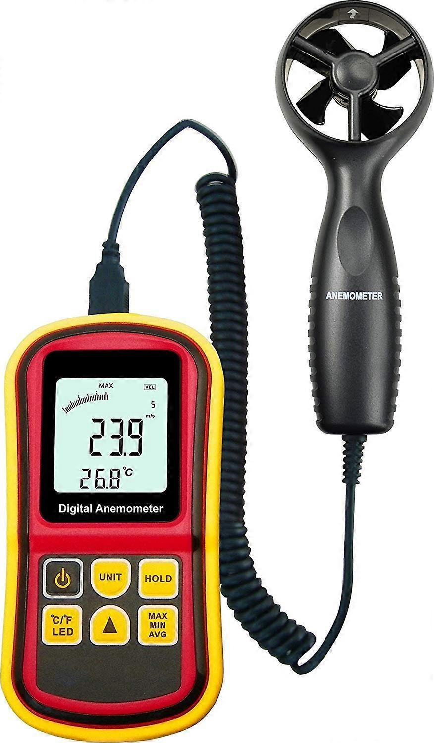 Digital Anemometer, 045℃, 0.345m/s