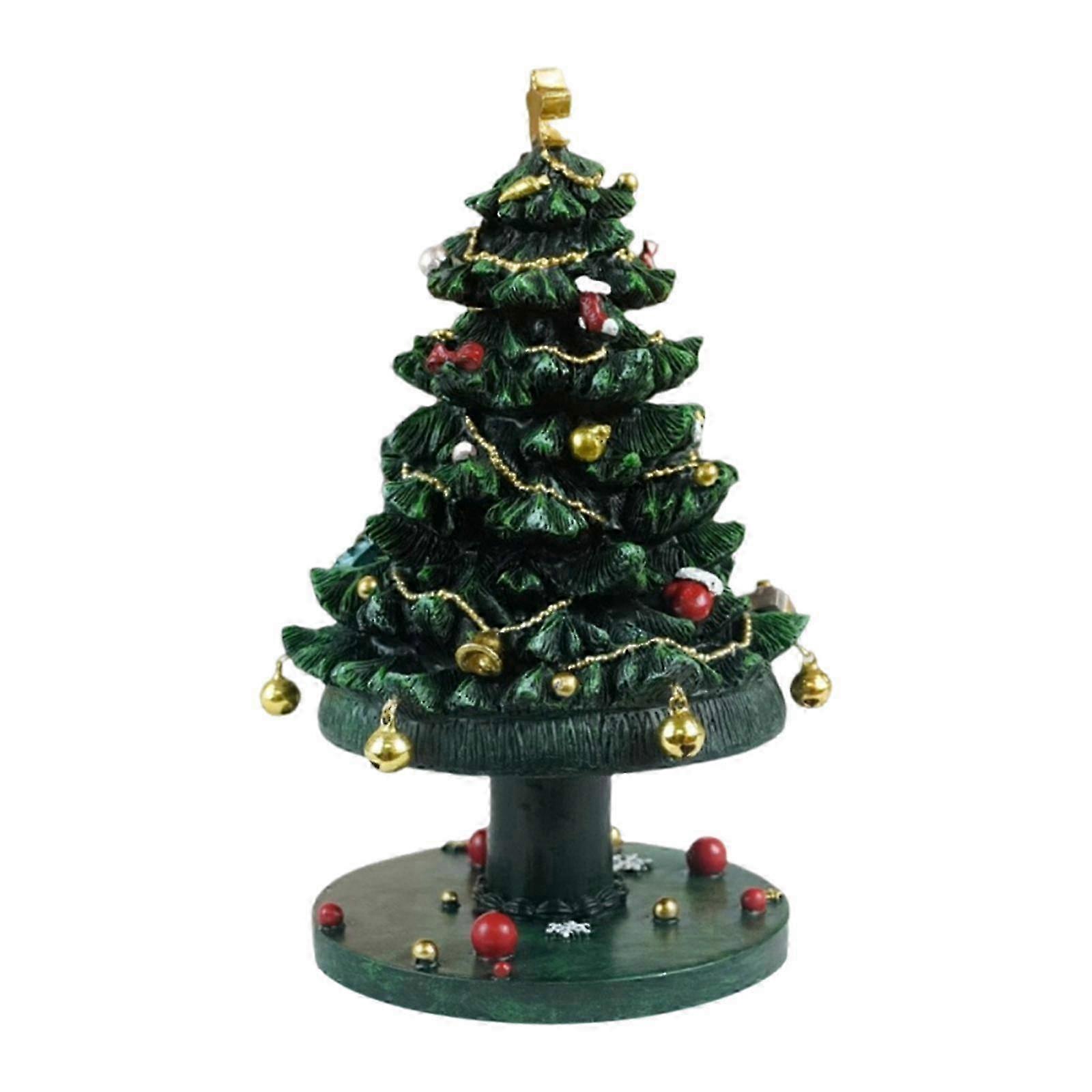 Tree Statue Christmas Tree Music Box Christmas for Birthday Coworkers Adults