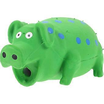 Adorable Bite Toy Creative Chew Supply Funny Sound Toy Educational Pig Toy Teeth Grinding Toy for Pet Dog (Green Pig)