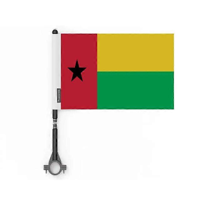 Flag - Multicolored - Guinea-Bissau - 14 x 21 cm - 10 pieces - Polyester