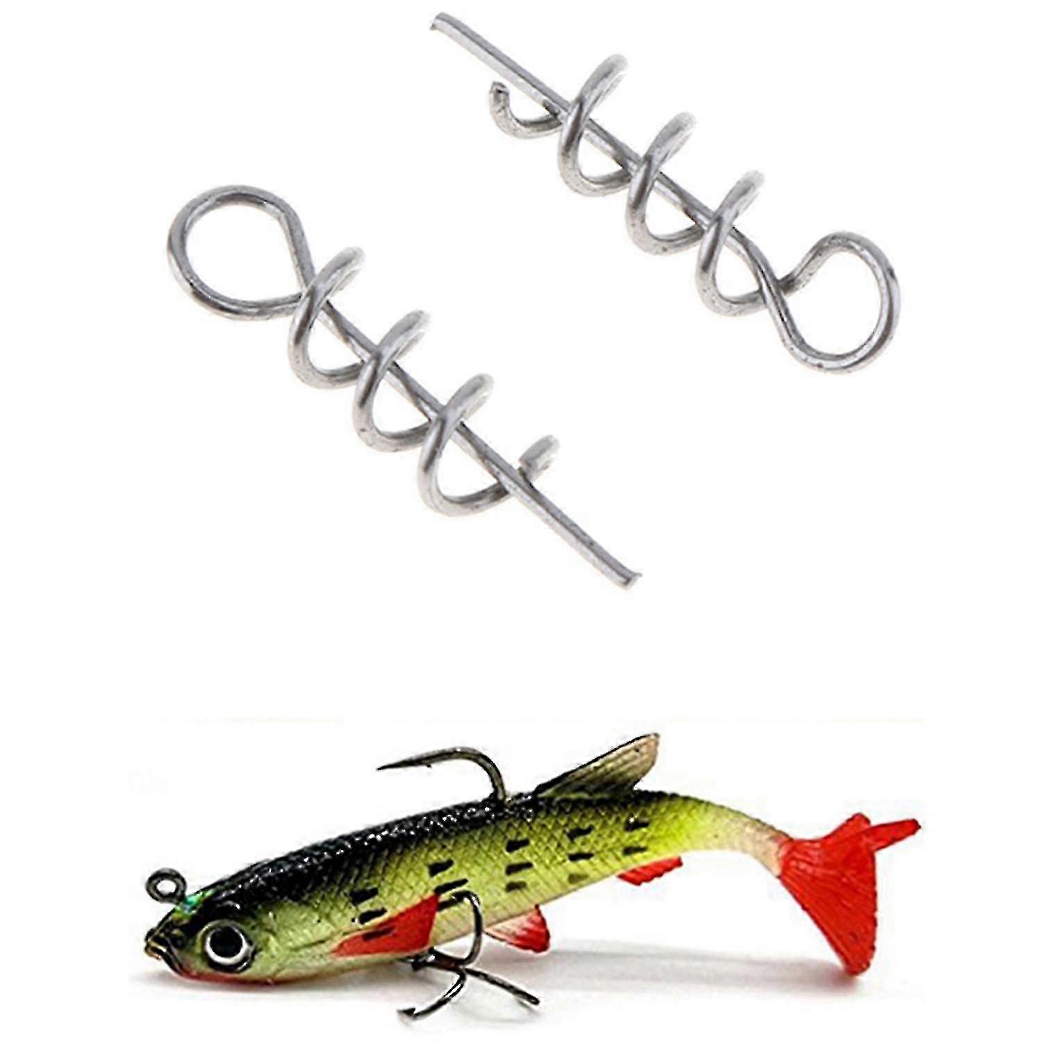 100ks Jarní Twist Lock Rybářské Háčky S 4ks 8cm 14g Měkké Nástrahy Olověné Hlavy