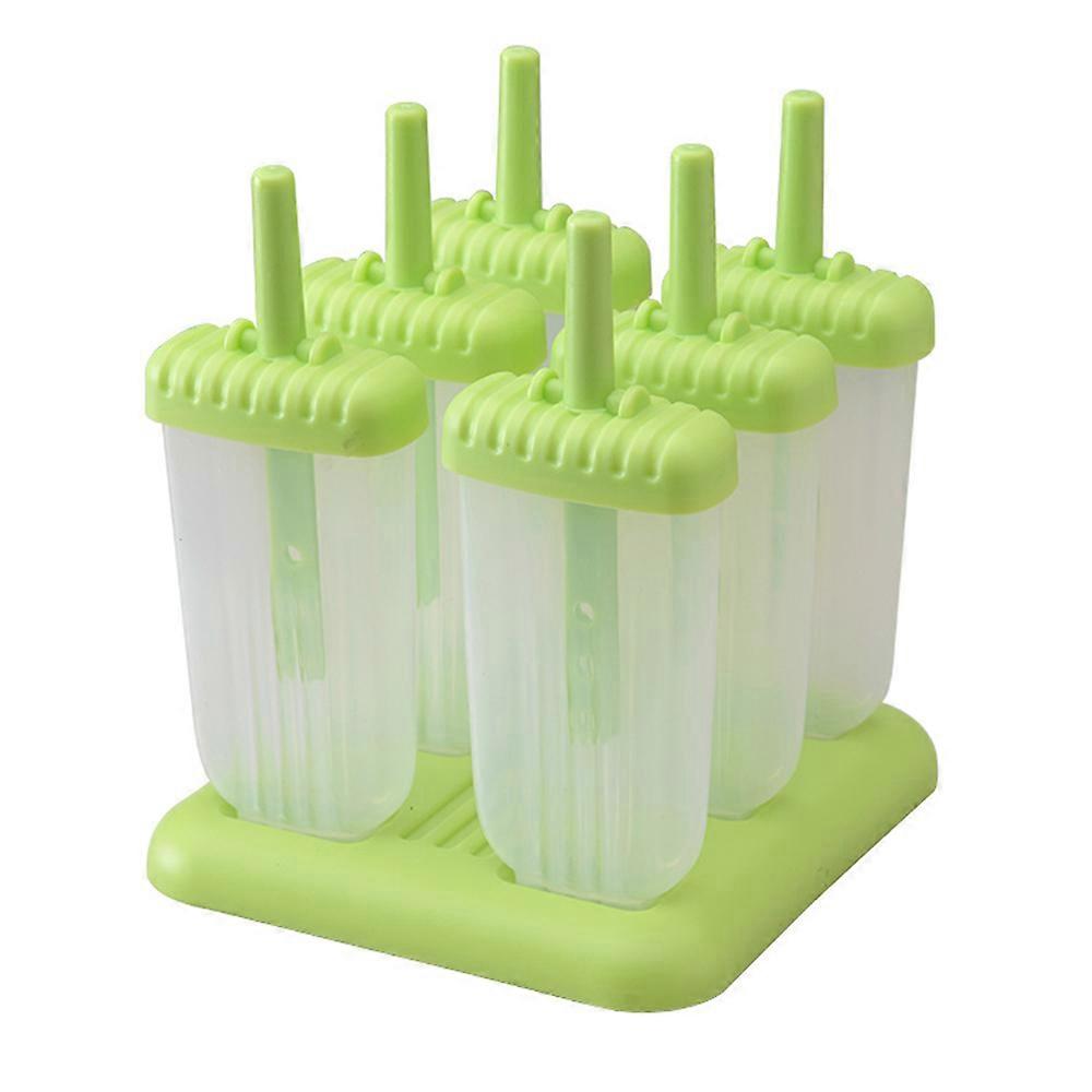 Ice Mold | 6 Compartment Ice Cream Mold - Green Square