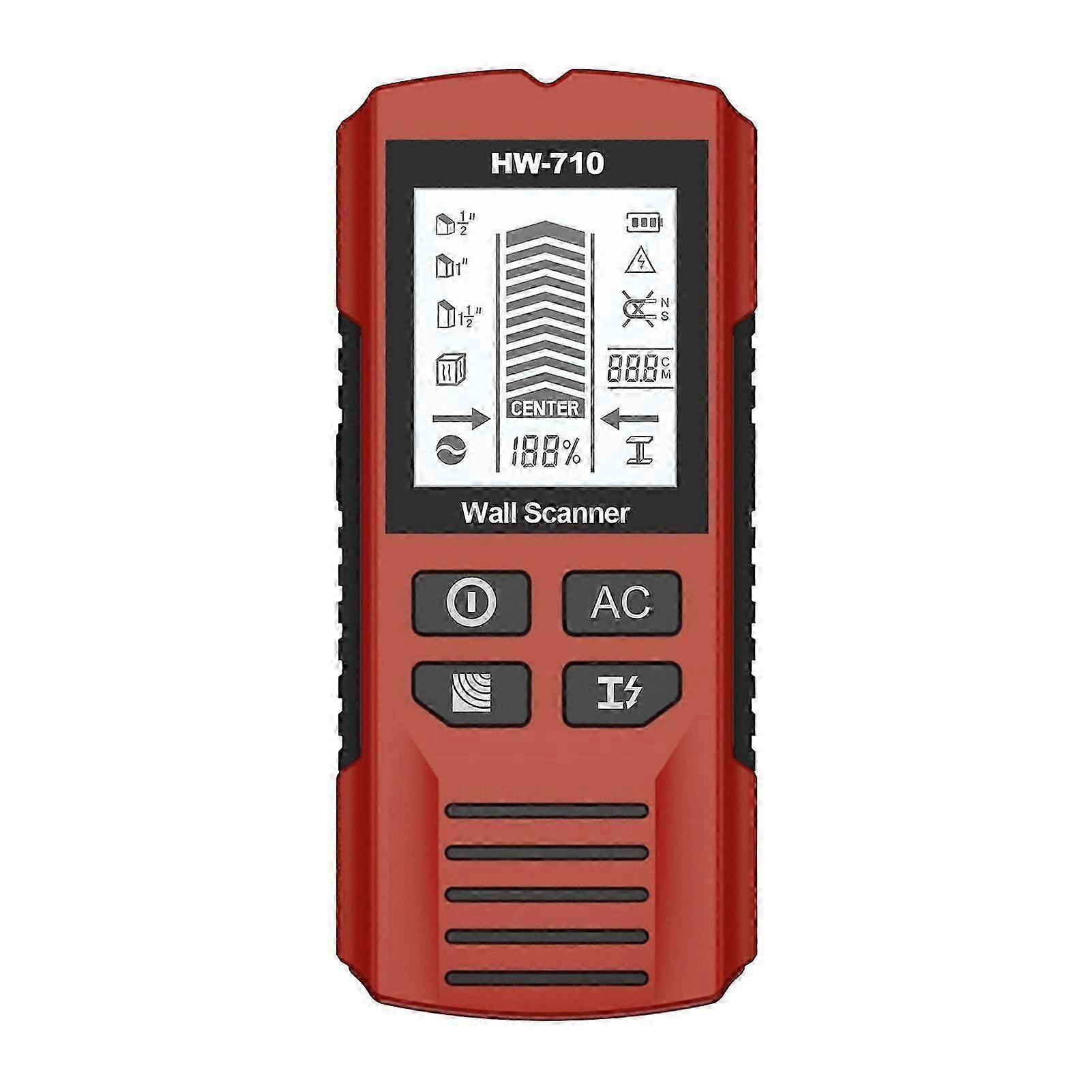 HW-710 Wall Scanner Stud Detector, Fast-Acting Wires Pipe Power Detector Studs Metal Finder Tool