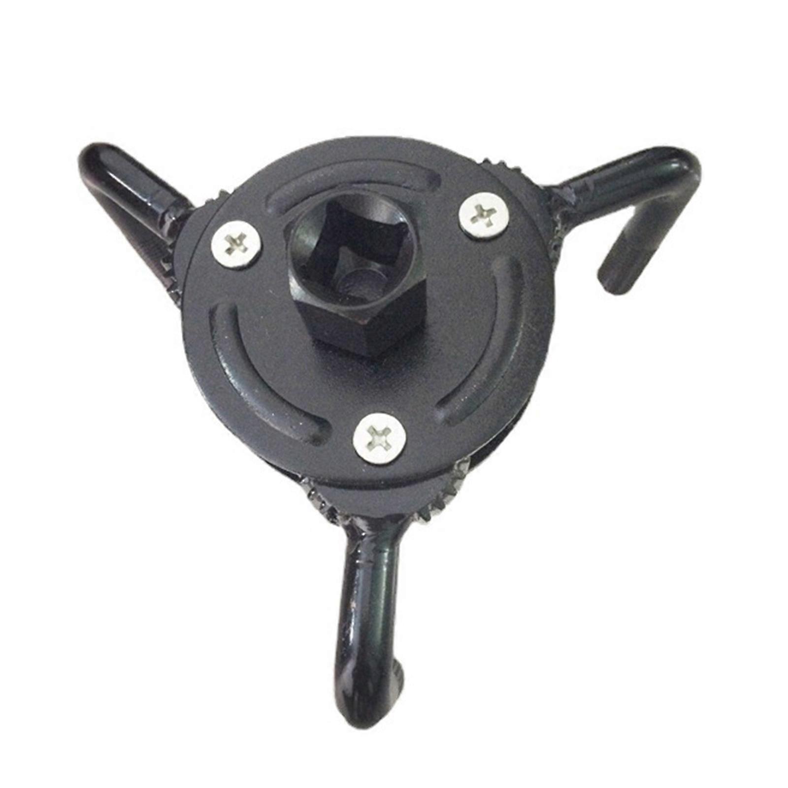 Oil Filter Wrench,Adjustable Oil Filter Cap Removal Tool 3 Jaws Universal Oil Filter Spanner Remover Tool (69-130mm) Multicolor