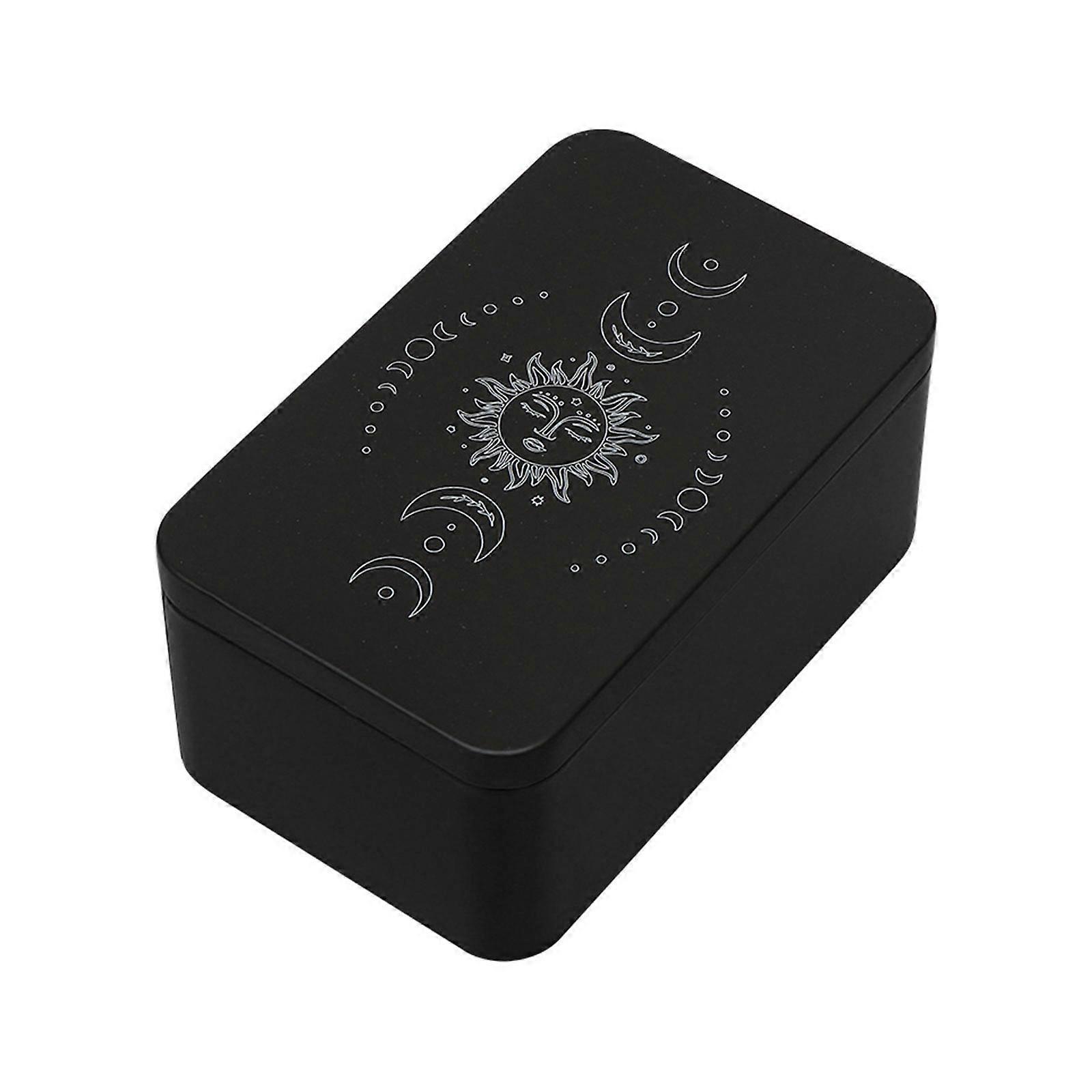Rectangle Metal Cards Box Playings Tarots Container Jewelry Storage Case Packing Poker Game Empty Poker Card Storage Box