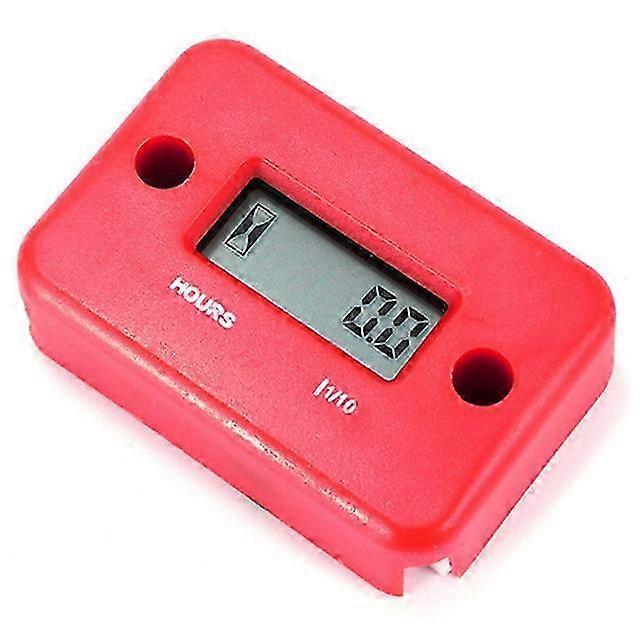 Universal Waterproof Inductive LCD Hour Meter for Motorcycles - Digital Dashboard Tool Accessory