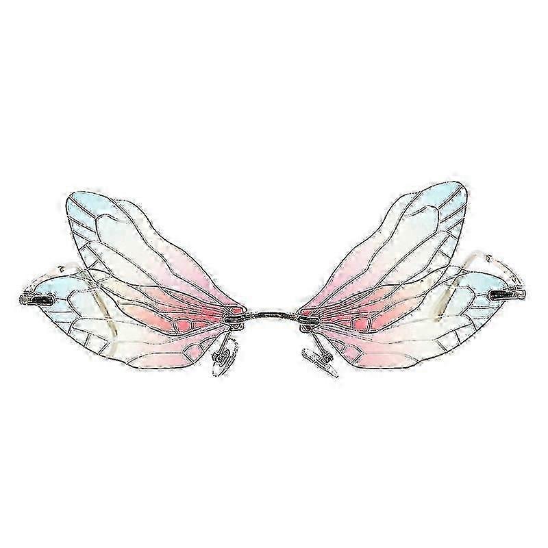 1 Pair Irregular Wing Sunglasses Rimless Glasses Suitable for Dragonfly Style