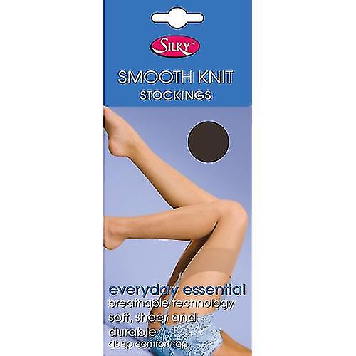 Silky Womens/Ladies Smooth Knit Stockings (1 Pairs)