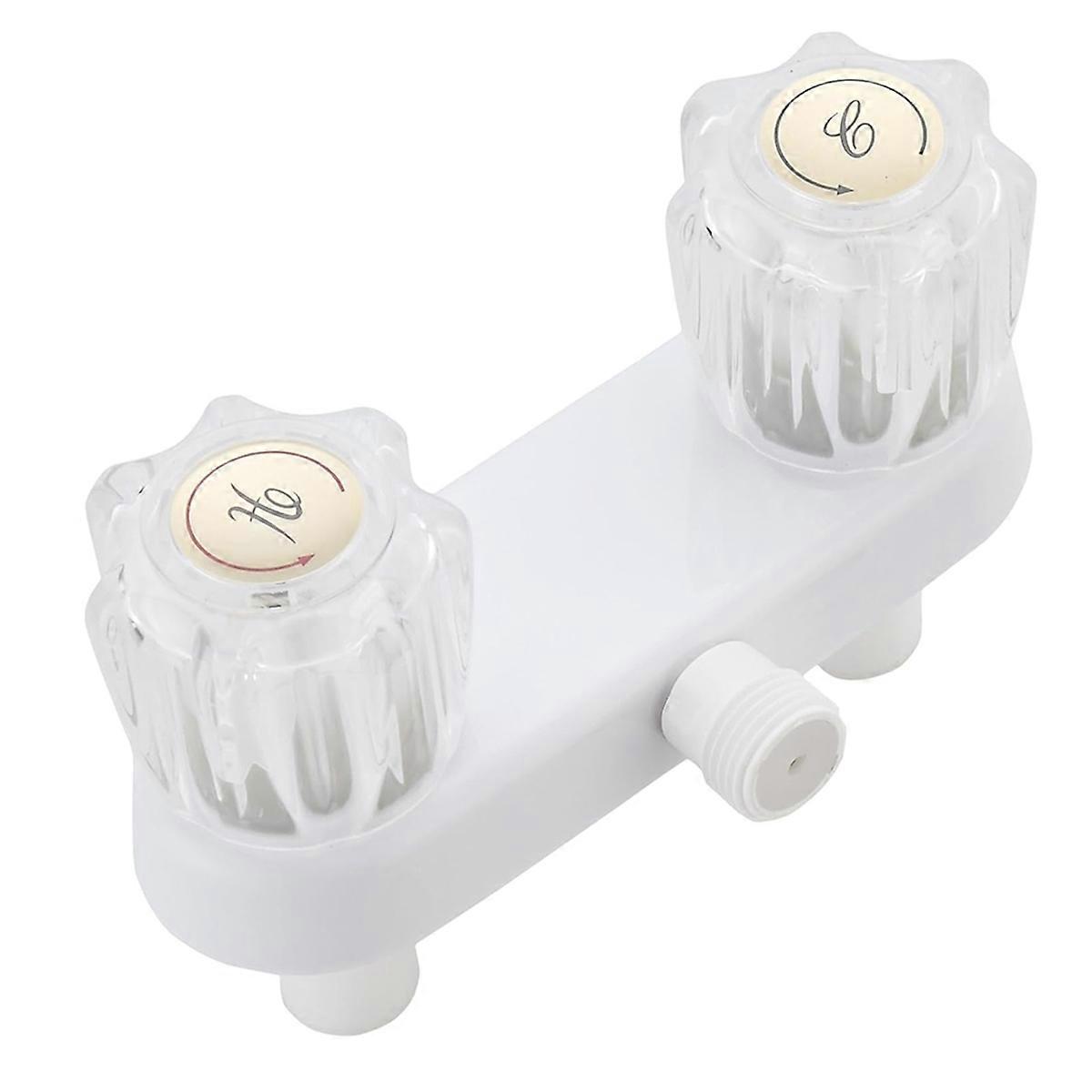 RV Shower Faucet, Shower Faucet Replacement 4 Inch RV Shower Valve Diverter with Dual Knobs Bathroom Shower Accessories
