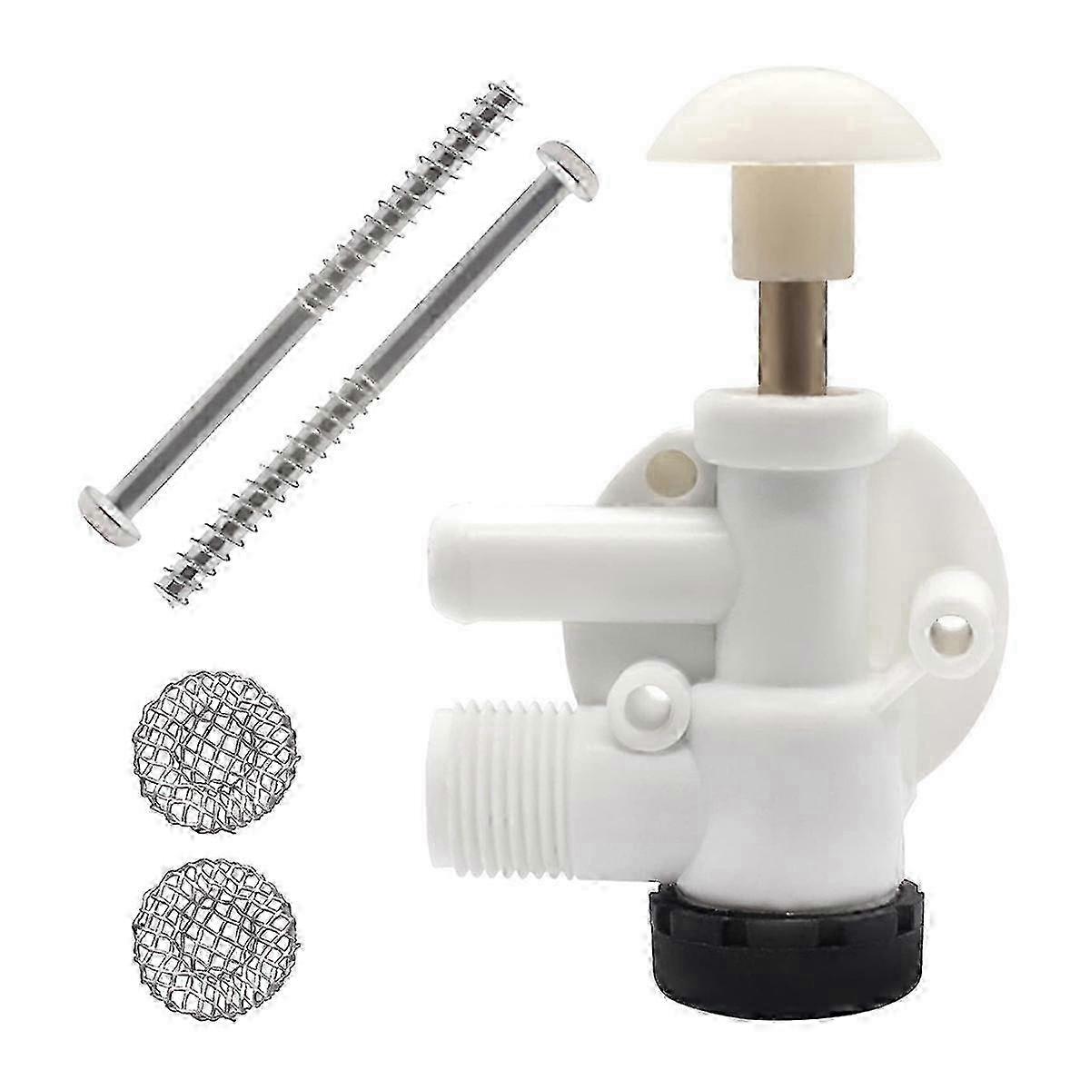 EcoVac Vacuflush Trailer Toilet Repair Kit for Sealand RV Water Valve Assembly featuring a Three-Function Pedal Flush System 2025