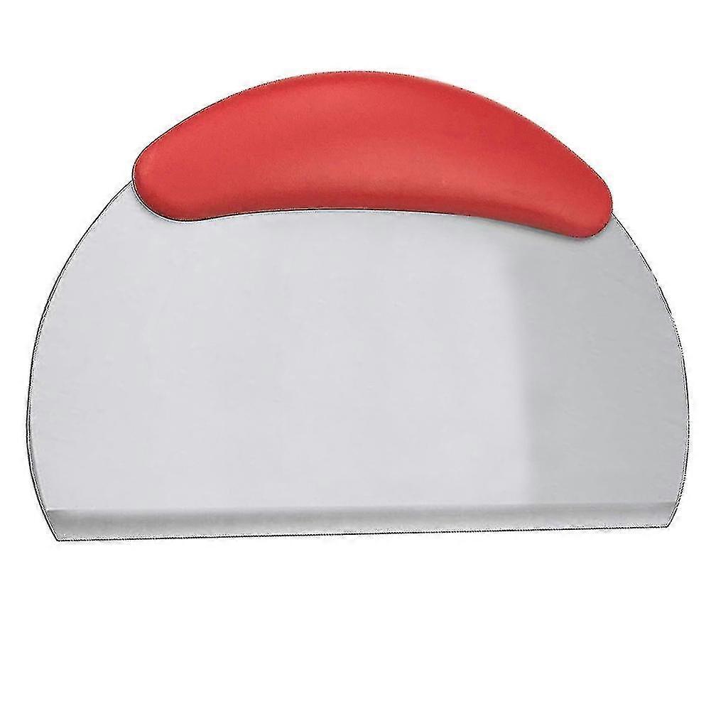 Stainless Steel Dough Scraper Pastry Baking Tool Q-Halfround-Red