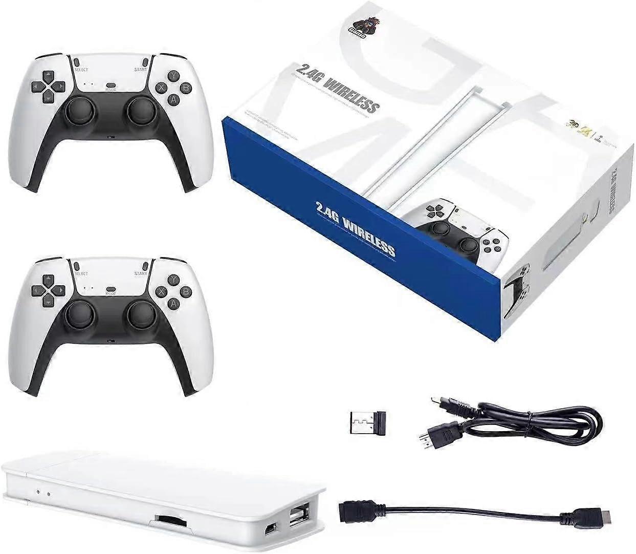 Wireless Retro Game Console, 64GB with 20,000 Games, 4K HD, 2.4G Wireless