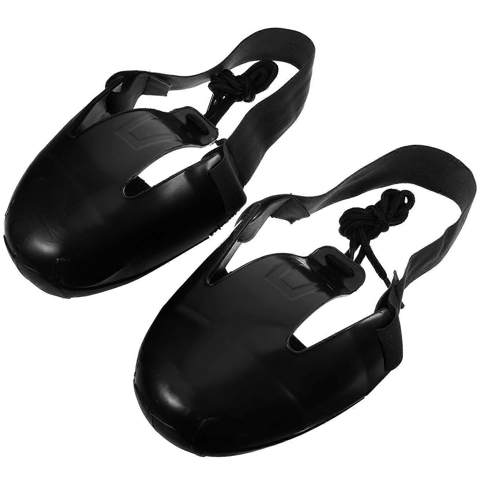 It seems like you're referring to **safety overshoes with caps**, which are commonly used in industrial or workplace settings to provide **temporary