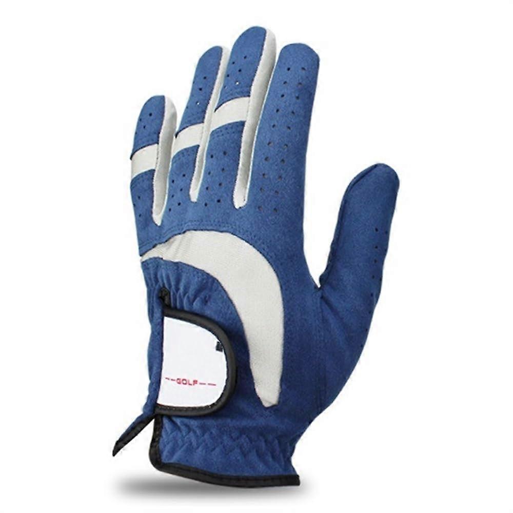 Golf Gloves Pack of 1 Men's Left Hand Micro Soft Fibre NonSlip Blue 23 Medium