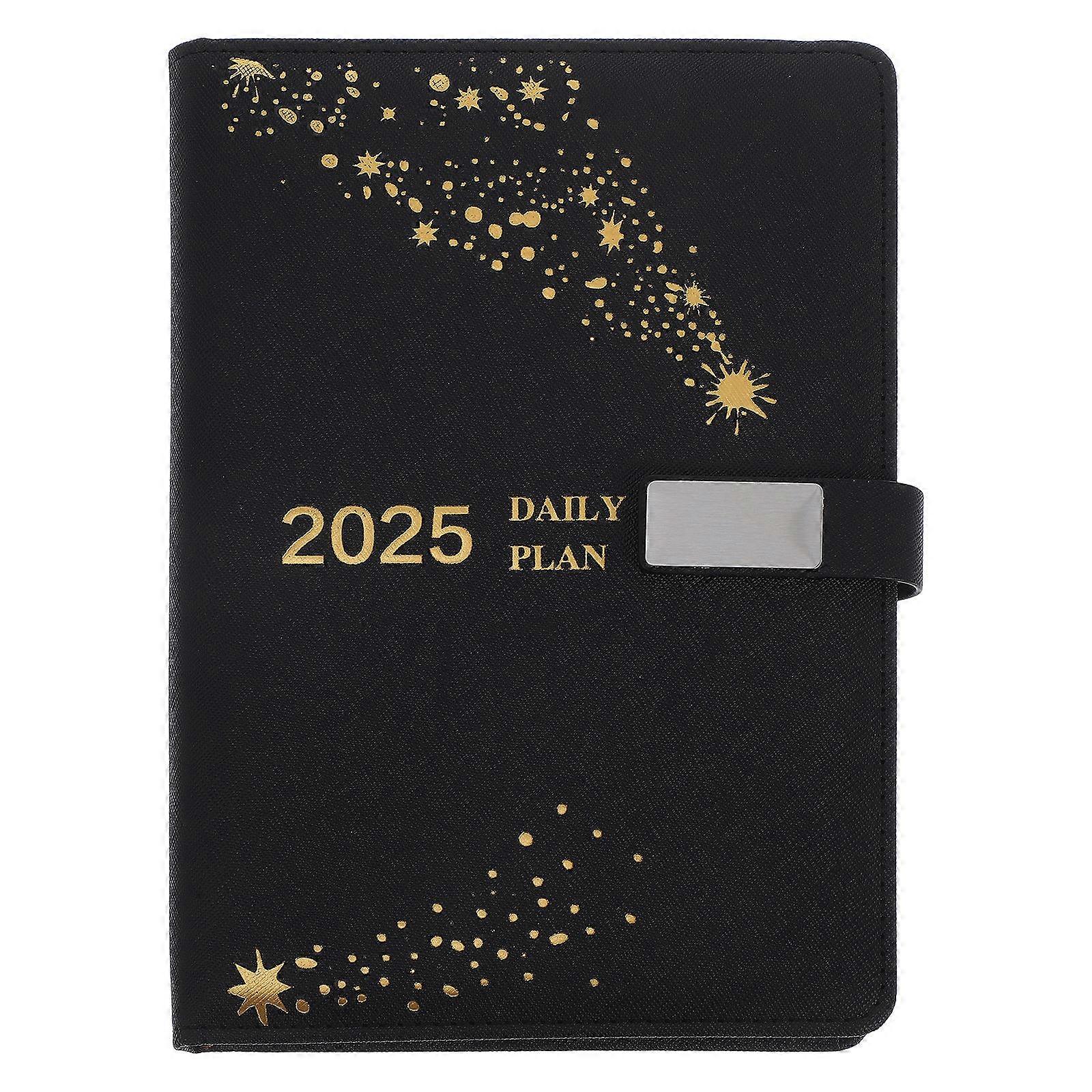 Academic Planner Daily Planner 2025 Pu Material Study Yearly Planning 1Pcs