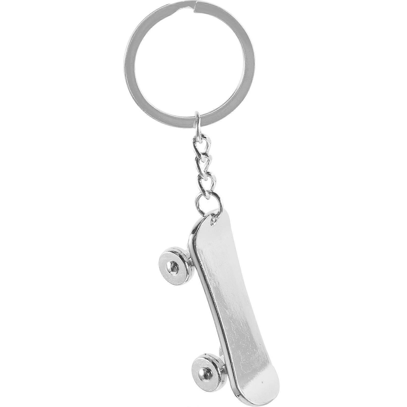 Skateboard Keychain Pendant Retro Skateboard Shape Keychain Hanging Skateboard Keychain
