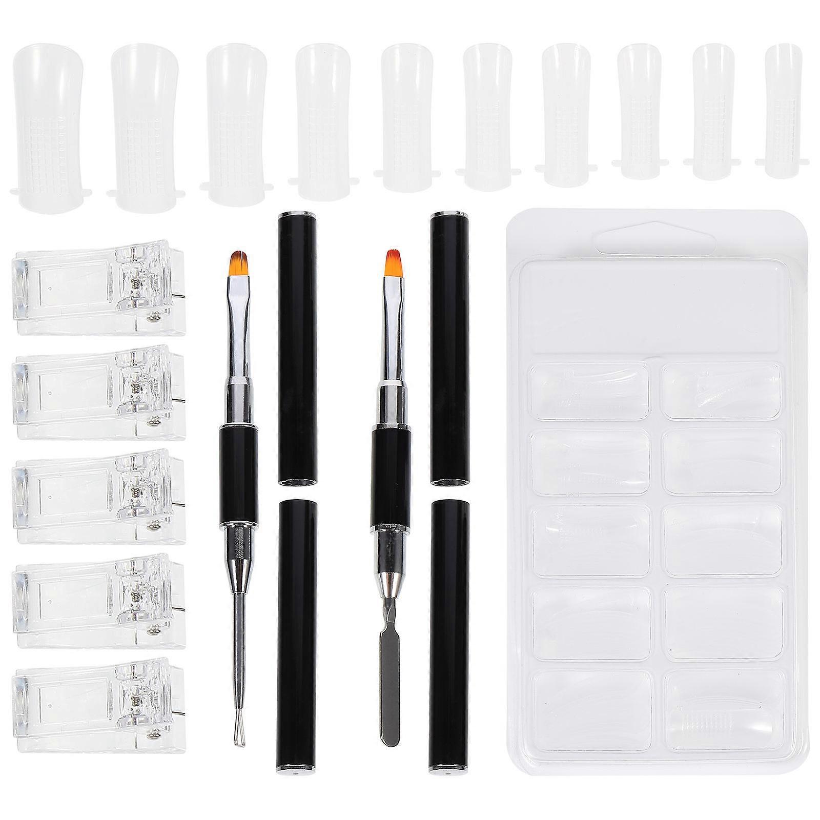 Nail Extension Patch Accessory Manicure Extension Patches For Girls Professional Use Aluminum Alloy Material 1Set