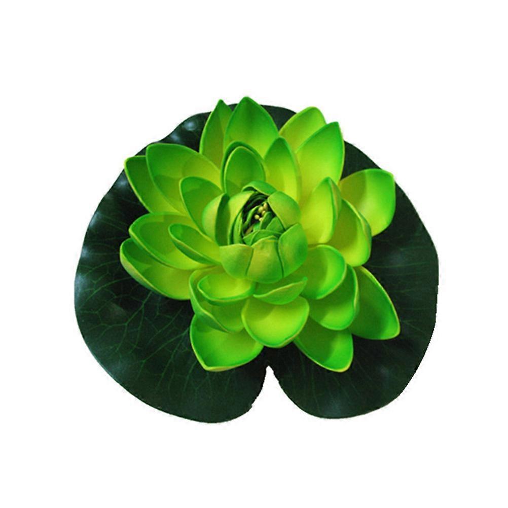 Floating Aquarium Plants Artificial Floating Water Lily Lotus Shape Home Decor 18cm Random Color 12Pcs