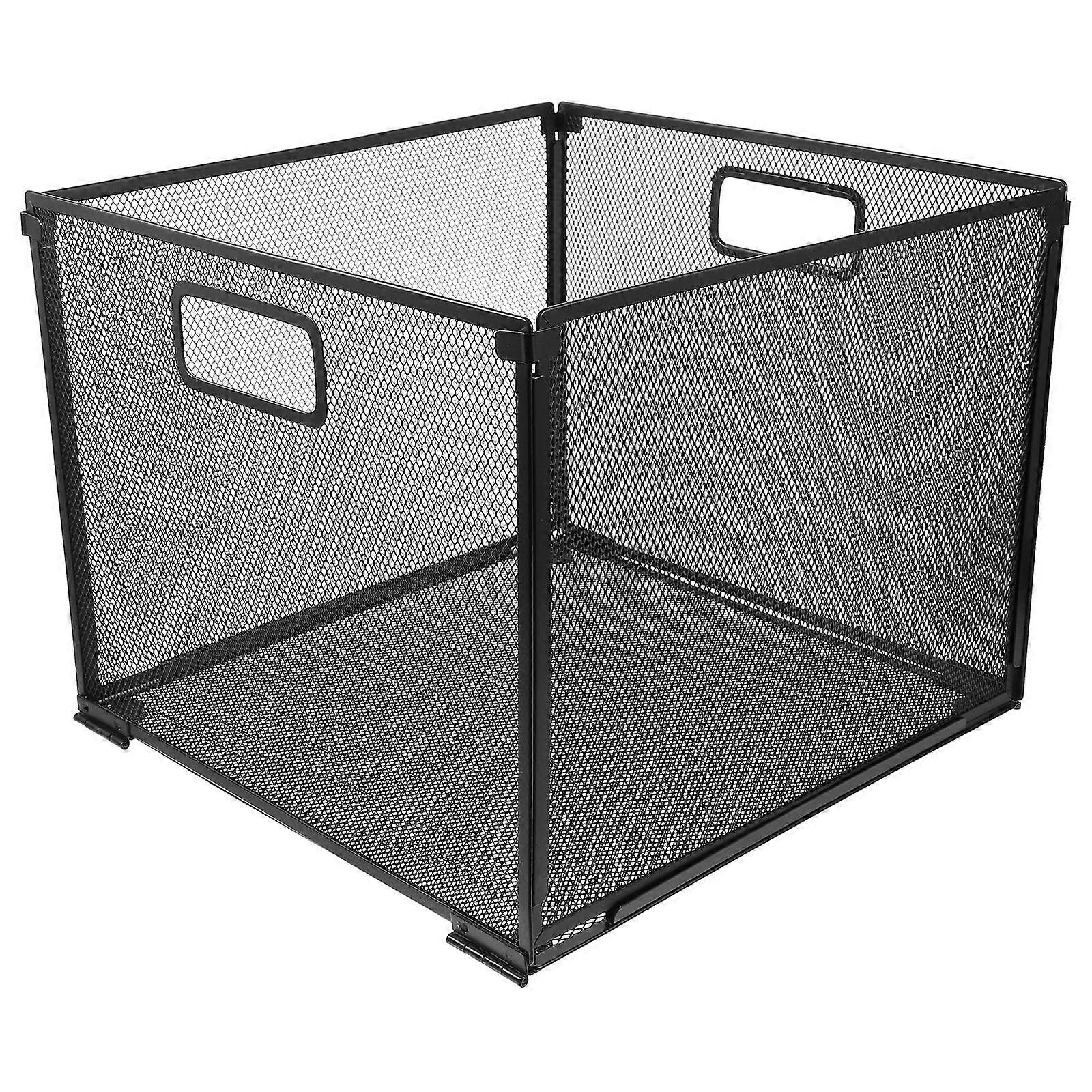 Large Metal Mesh Desktop File Holder Organizer for Office & Home – Multi Use Storage Basket for Documents, Books & Magazines